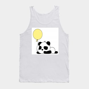 Panda and balloon Tank Top